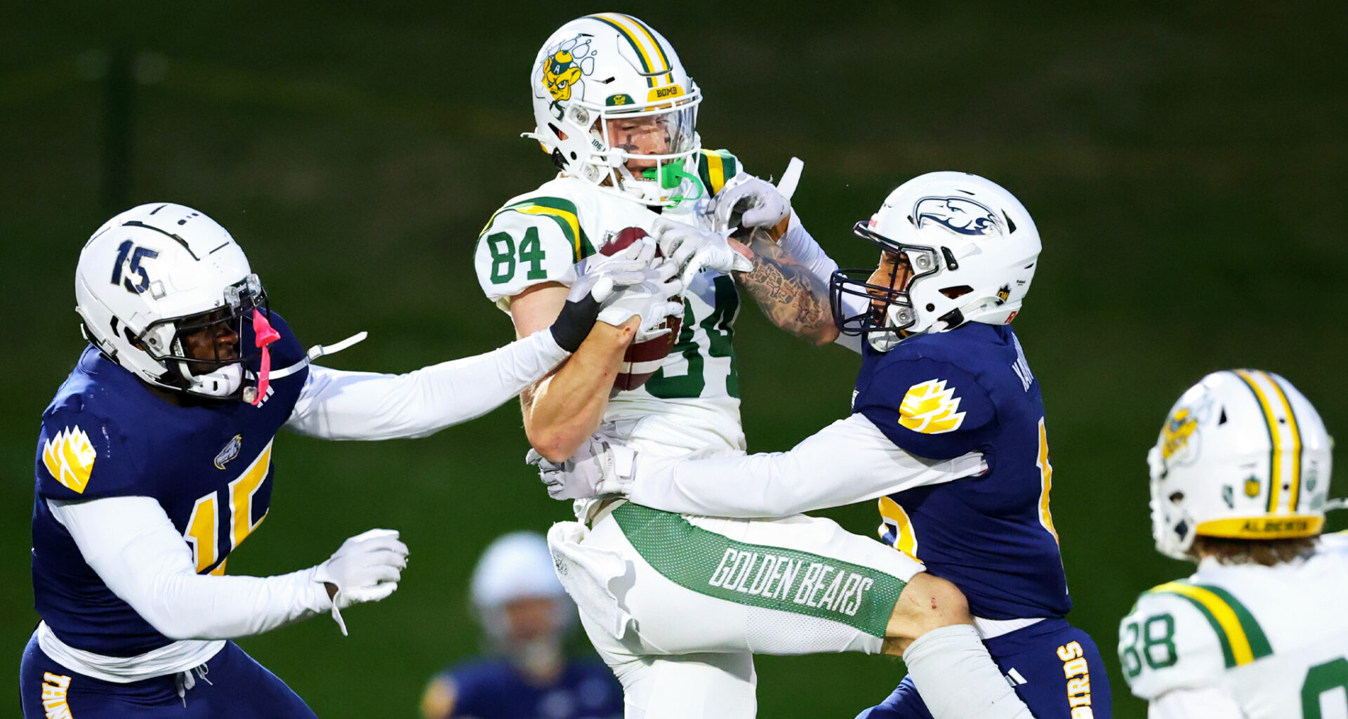Who's the top receiver at the CFL Combine?