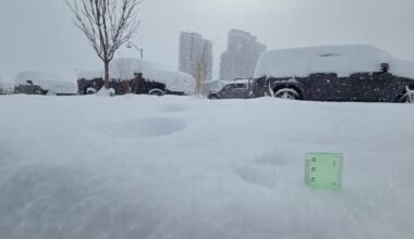 Biggest snowfall of the year hits north Calgary