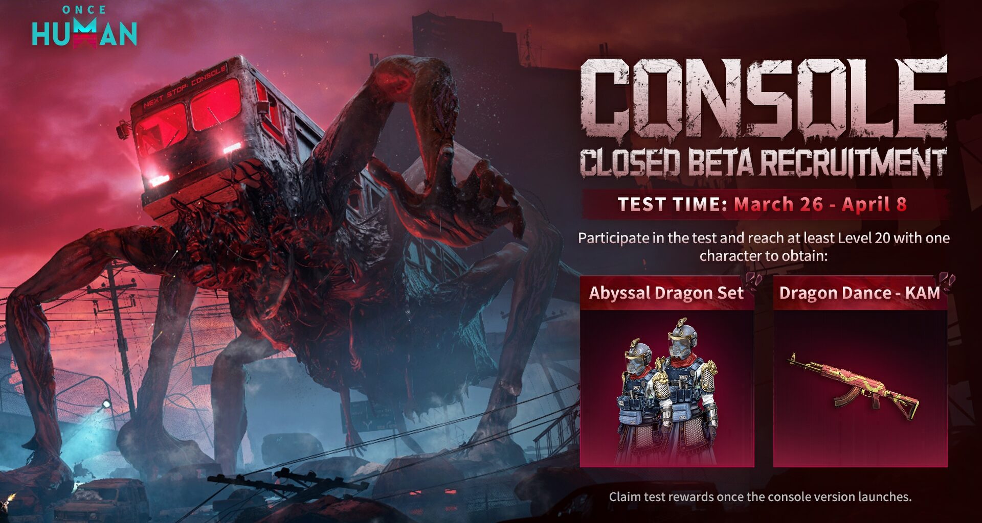 Once Human Console Closed Beta