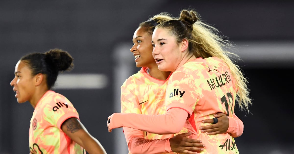 Olivia Moultrie’s goal gives Portland Thorns win over Washington Spirit to open NWSL season