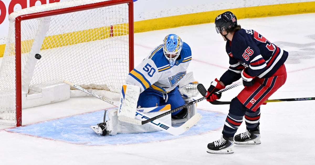 Haydn Fleury ends 2-year goal drought as the Jets edge the Blues