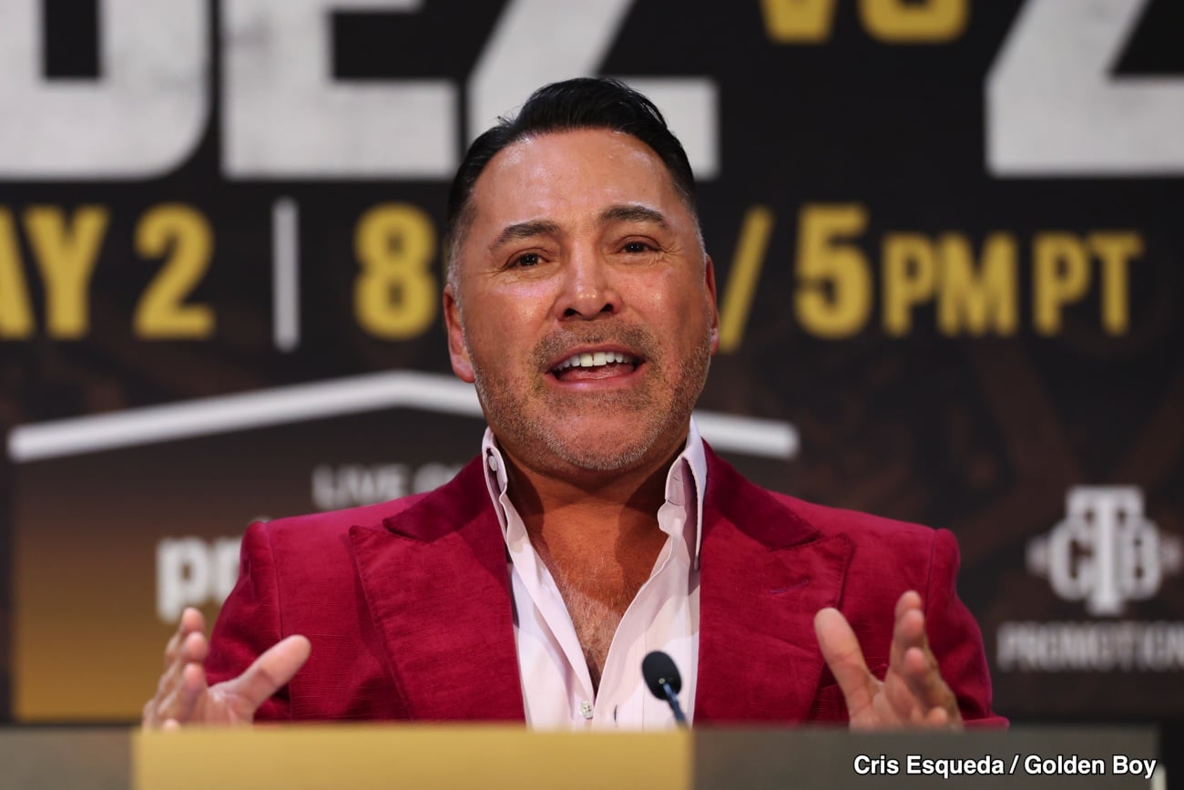 Oscar De La Hoya Teases Tuesday Announcement For Golden Boy