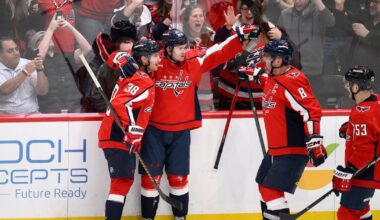 Washington Capitals snap two-game skid with rout of Calgary Flames