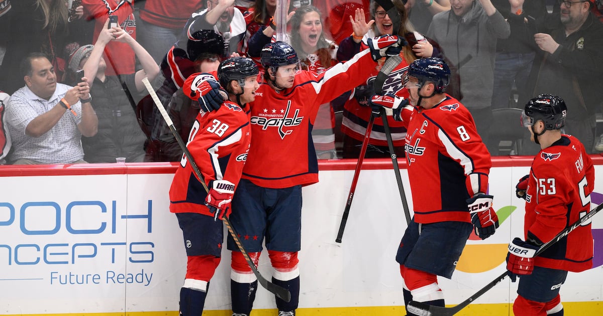 Washington Capitals snap two-game skid with rout of Calgary Flames