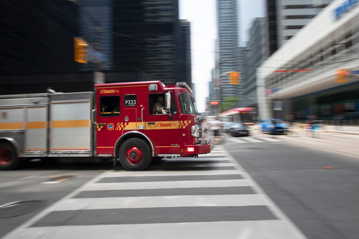 No injuries in rooftop explosion, fire at downtown Toronto building