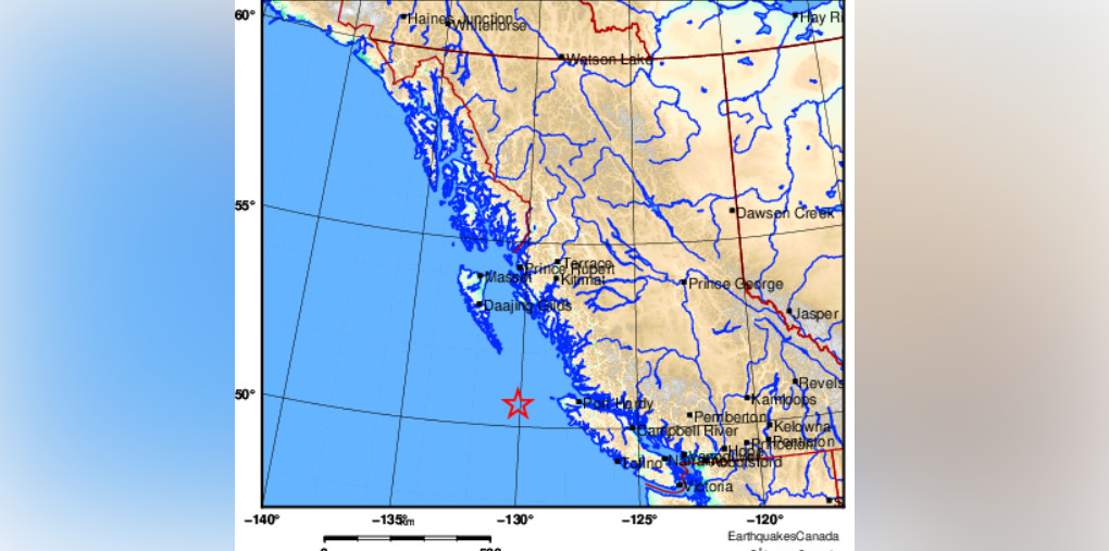 No tsunami threat after 4.8-magnitude earthquake strikes near Port Hardy
