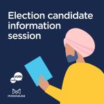 Illustration for the 2026 Municipal Election. Election candidate information session.