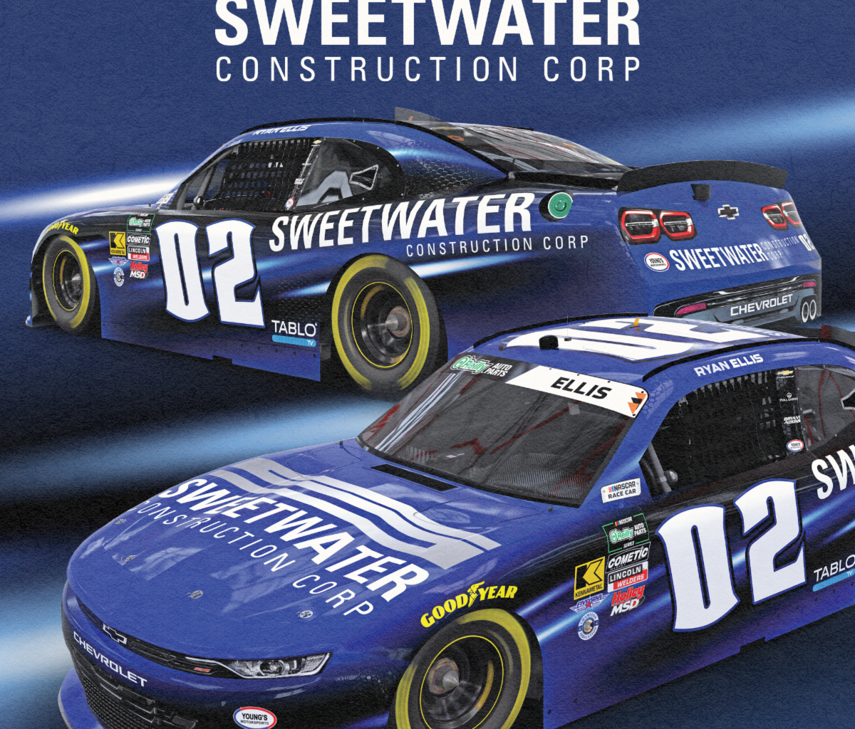 Sweetwater Construction Reunites with Ryan Ellis for Four-Race Campaign with Young’s Motorsports in 2026