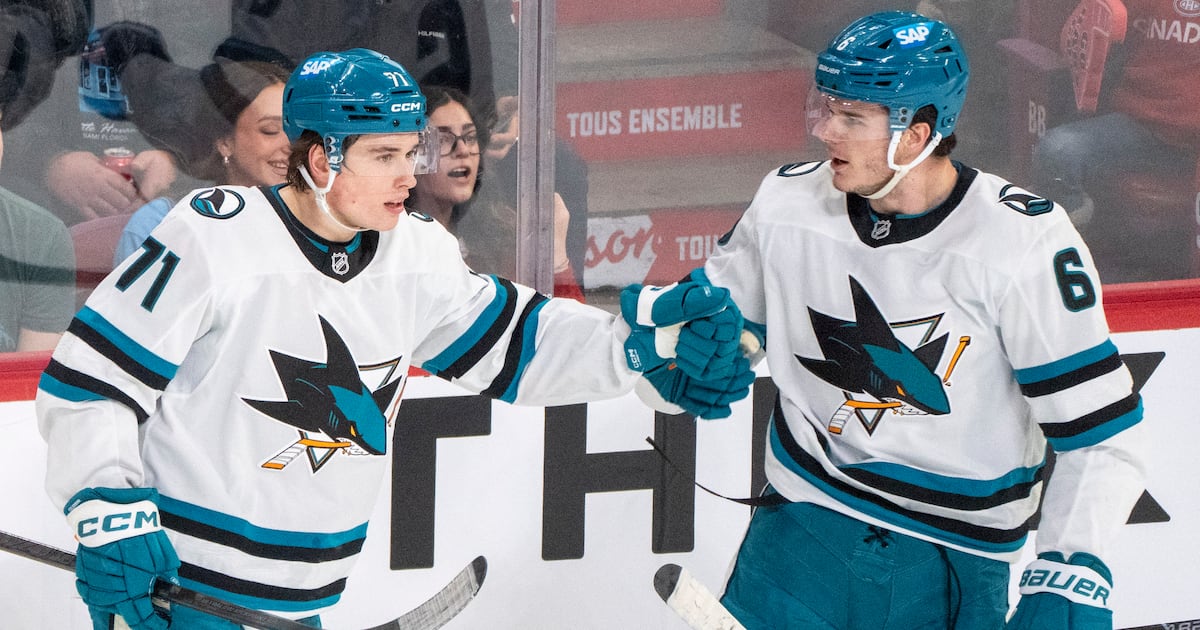 San Jose Sharks superstar Macklin Celebrini burns Montreal Canadiens for second time in under two weeks