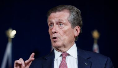 Toronto mayoral election: John Tory not running