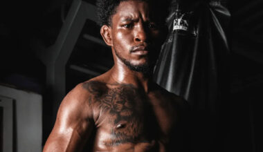 Studio shot of Brazilian MMA fighter Fabricio Henrique