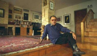 Photo of the late Abbas Kiarostami at his home in Iran.