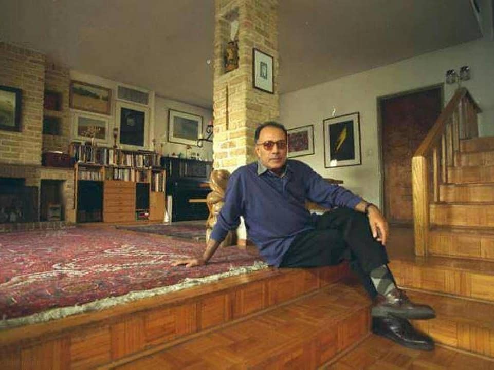 Photo of the late Abbas Kiarostami at his home in Iran.