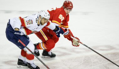 Zary hurt, Olofsson scores as Flames beat Panthers
