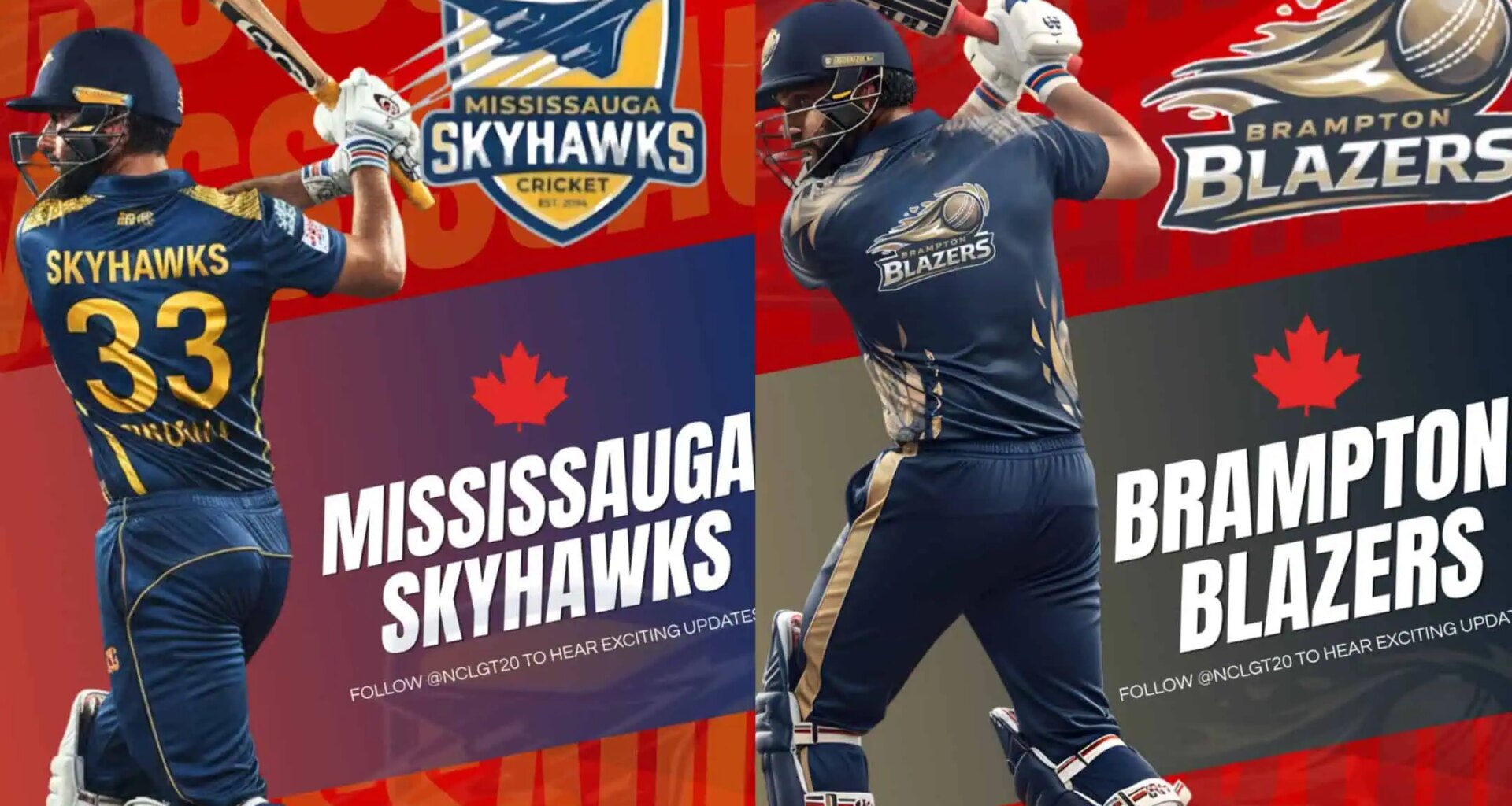 New teams announced for Mississauga and Brampton for return of GT20 cricket tournament to GTA
