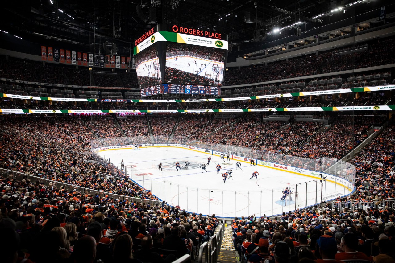 General view inside the Rogers Place