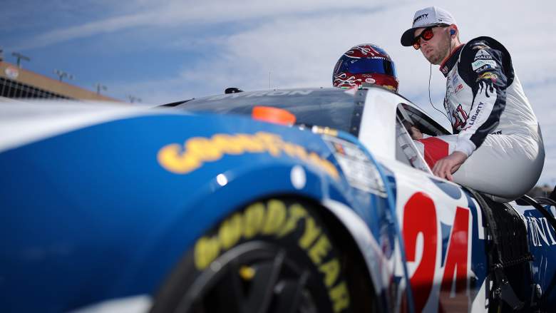 William Byron with his No. 24 Hendrick Motorsports Chevrolet at Las Vegas Motor Speedway