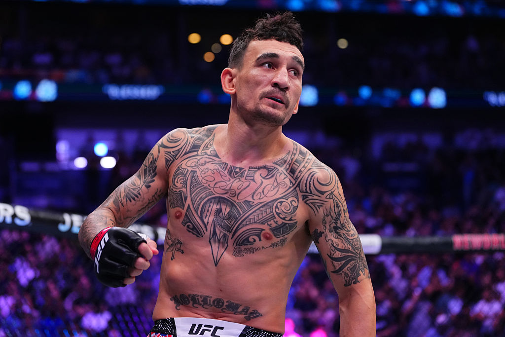 NEW ORLEANS, LOUISIANA - JULY 19: Max Holloway prepares to face Dustin Poirier in the BMF championship bout during the UFC 318 event at Smoothie King Center on July 19, 2025 in New Orleans, Louisiana. (Photo by Cooper Neill/Zuffa LLC)