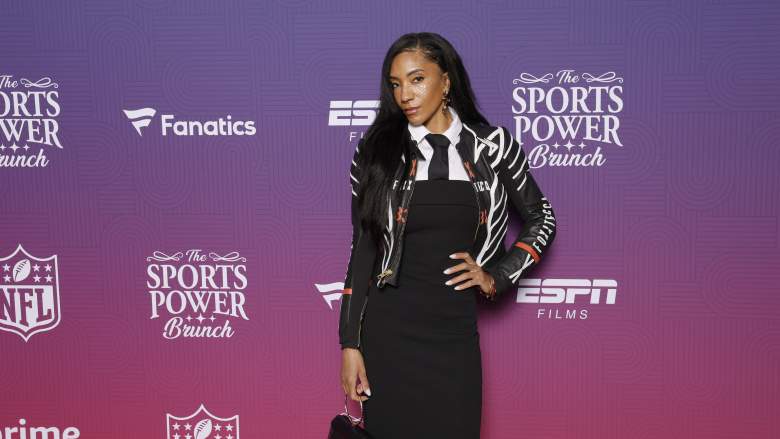 Dystany Spurlock attends Sports Power Brunch before ARCA debut