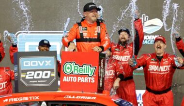 Justin Allgaier Rallies to Win NASCAR O'Reilly Race at Phoenix