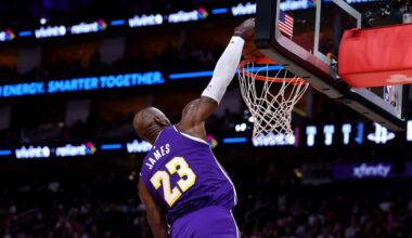 LeBron James just about perfect in red-hot Lakers’ seventh straight win