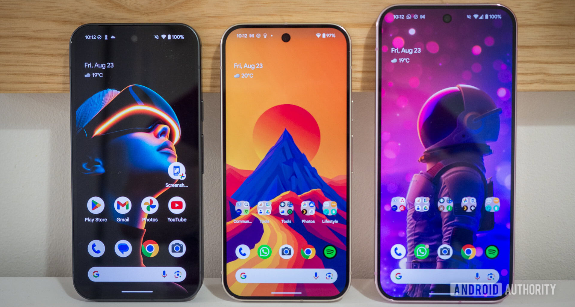 Google Pixel-9 seriesf front side by side