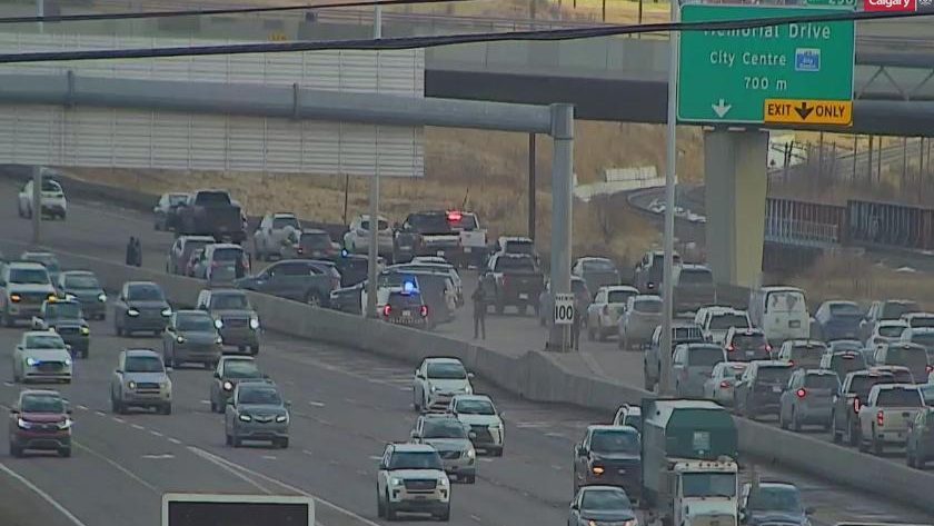 Stolen vehicle chase ends in multi‑car crash on Deerfoot Trail