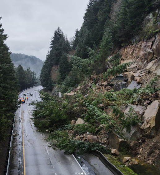 All lanes of the I-5 northbound are blocked just south of Bellingham, the Washington State Department of Transportation (WSDOT) said in a news release March 21, 2026.