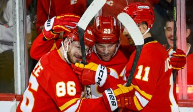 Victor Olofsson scores first goal with Flames in 4-1 victory over Panthers