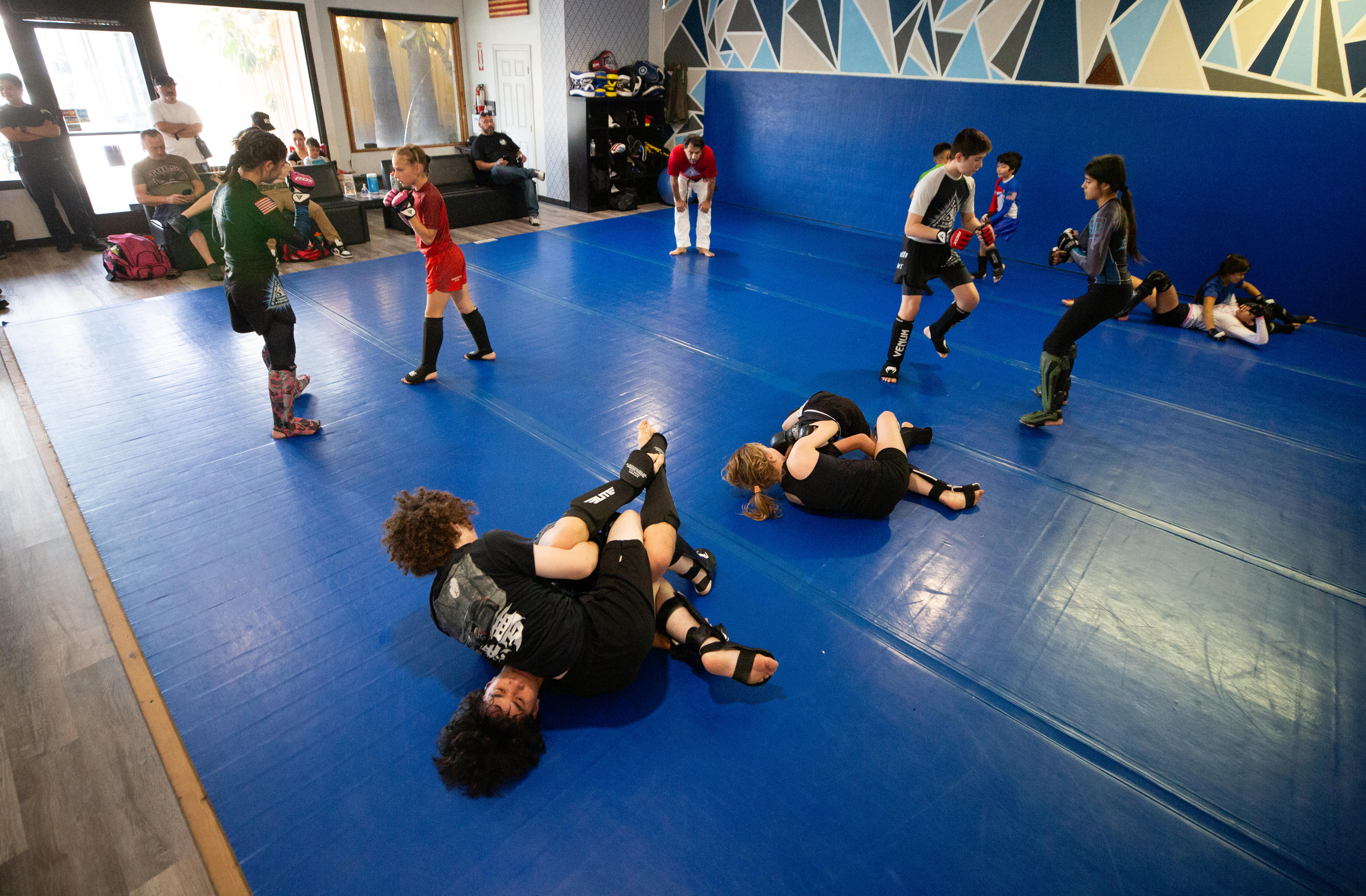 Students train Sunday, March 22, 2026, at Strength and Honor...