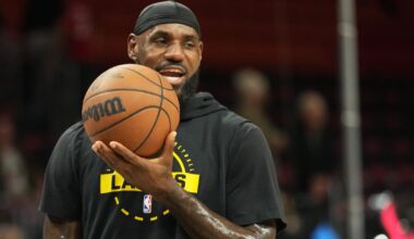 Los Angeles Lakers' LeBron James ties Robert Parish for NBA's games-played record