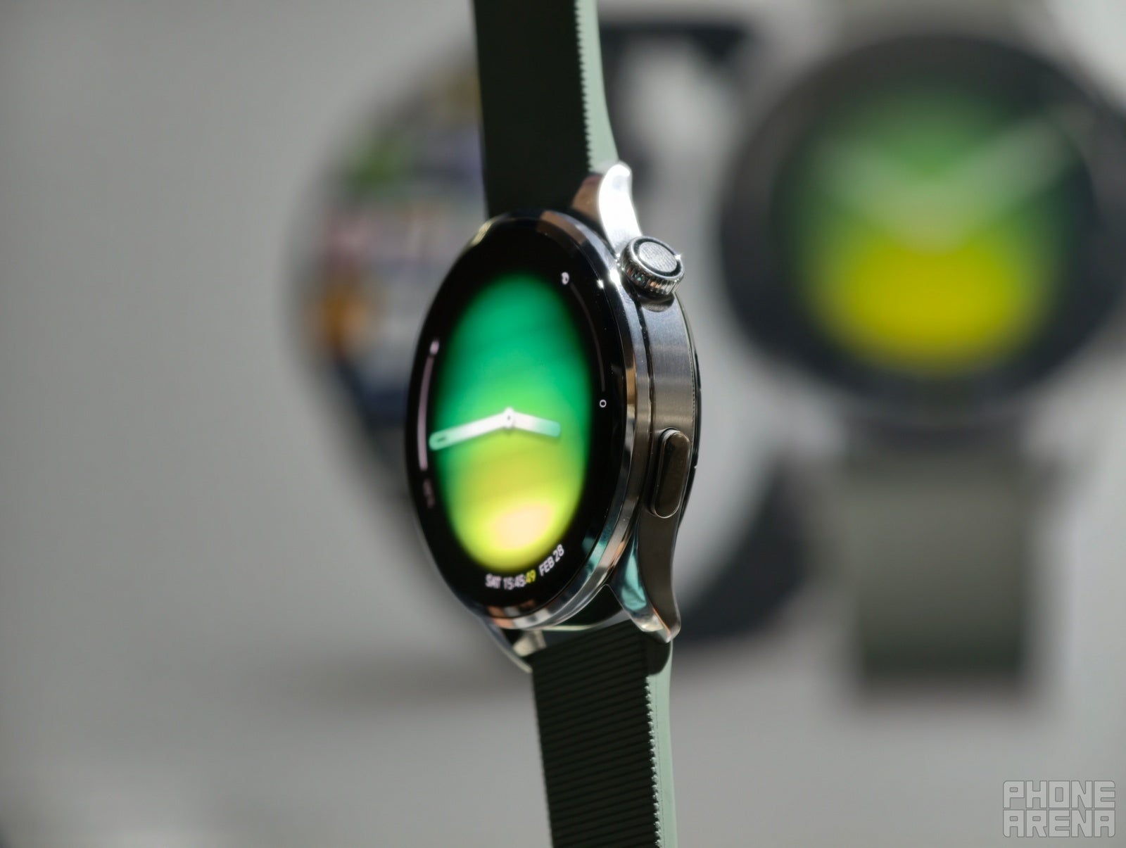 Stainless steel and sapphire glass | Image by PhoneArena - Hands-on with the first EMG smartwatch: Xiaomi Watch 5 is back in the Wear OS fold