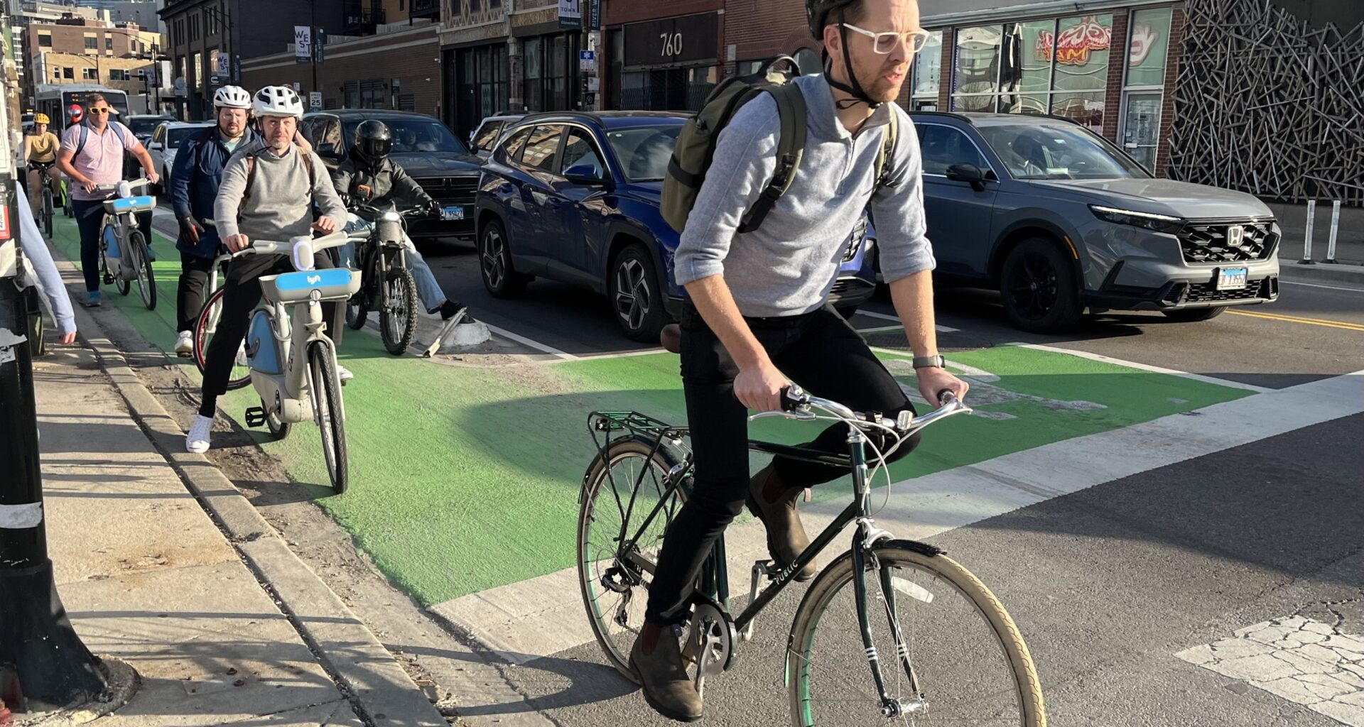 Never mind the lobbyists: Ride Illinois and Bike Grid say it's essential for state legislators to pass law designating cyclists as "intended" road users.