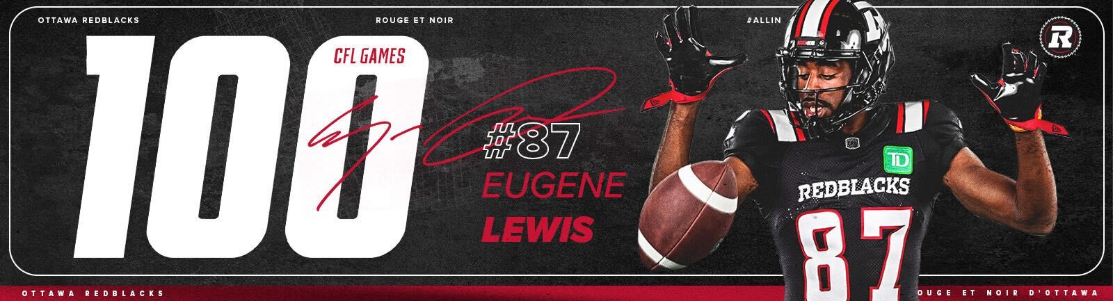 REDBLACKS’ Geno Lewis Feeling The Love On Milestone Night