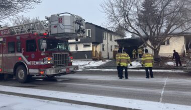 Edmonton firefighters respond to residential fire at 106 St and 63rd Ave
