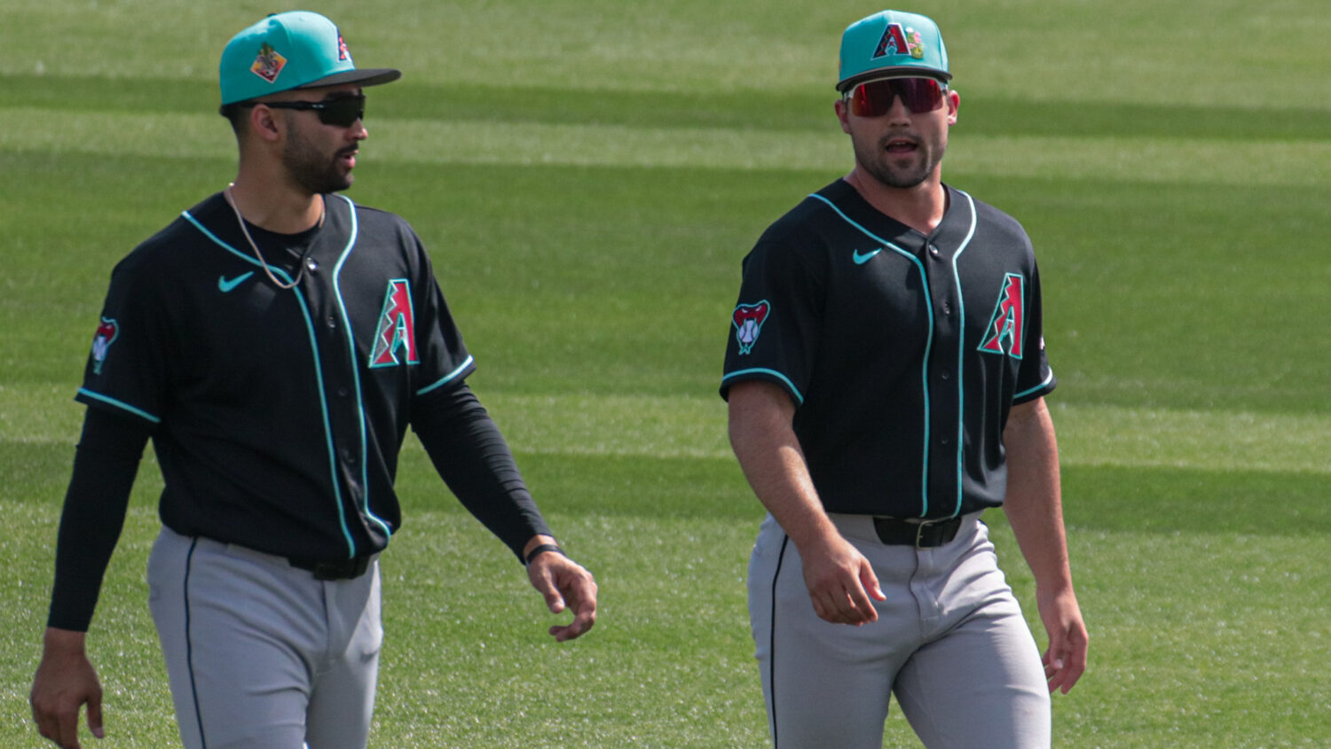 Ryan Waldschmidt and Jordan Lawlar of the Arizona Diamondbacks...