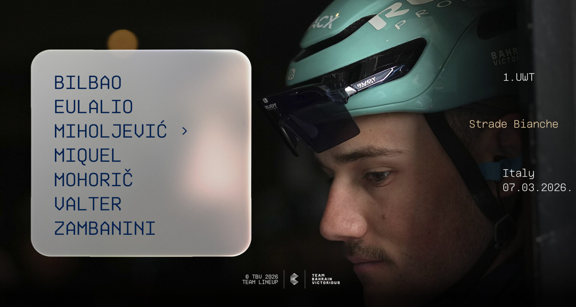 Bahrain Victorious to the Gravel of Strade Bianche