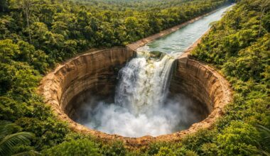 The Great Amazon Aquifer System holds 162 km³ of fresh water beneath the Amazon and surpasses the Guarani Aquifer in estimated volume.