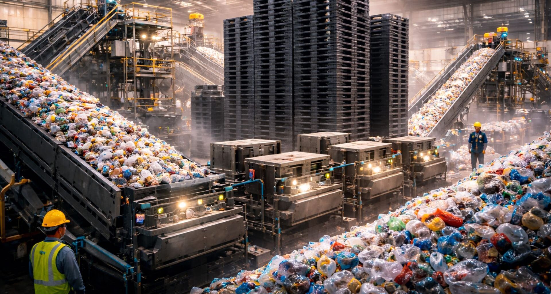 A Japanese city is transforming waste into pallets using advanced recycling technology that separates PP and PE and reduces plastic contamination.