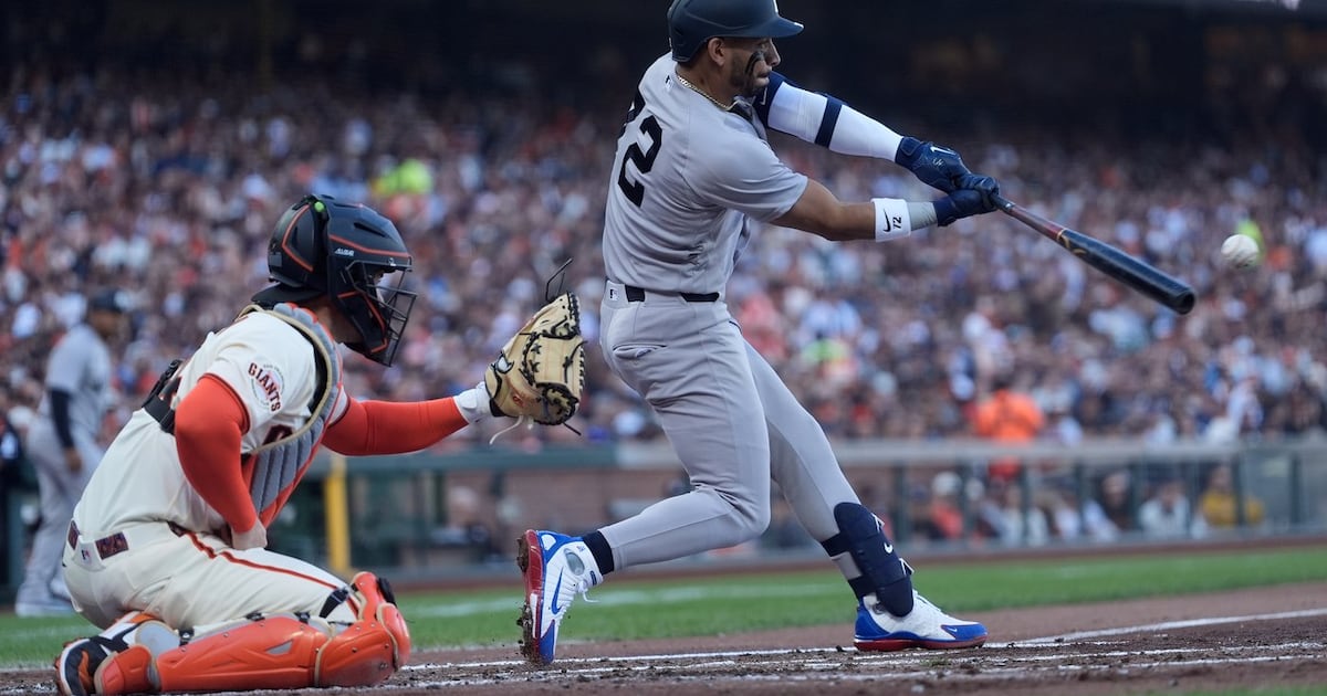 New York Yankees' José Caballero loses first robot challenge of ball/strike call