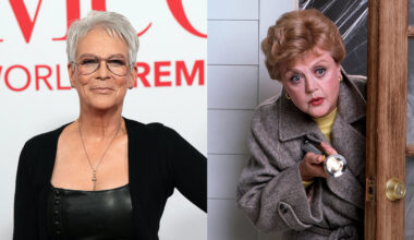 Jamie Lee Curtis and Angela Lansbury in Murder, She Wrote