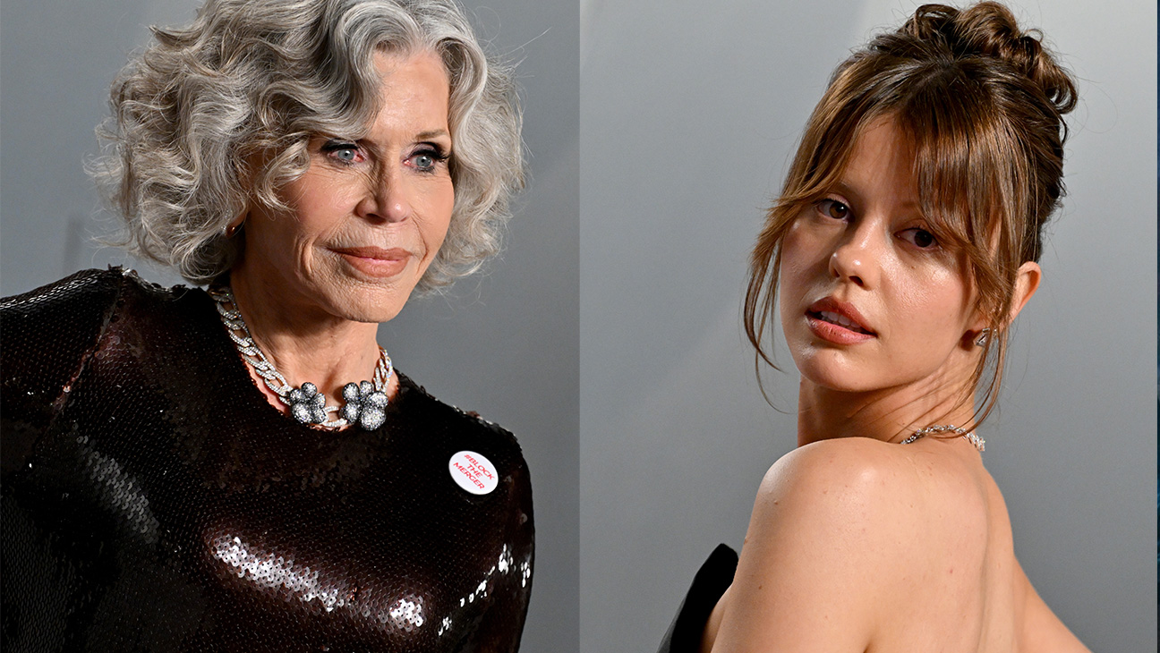 Jane Fonda and Mia Goth Vanity Fair Party Lighting