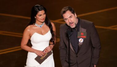 Javier Bardem at Oscars Says 'No to War and Free Palestine'