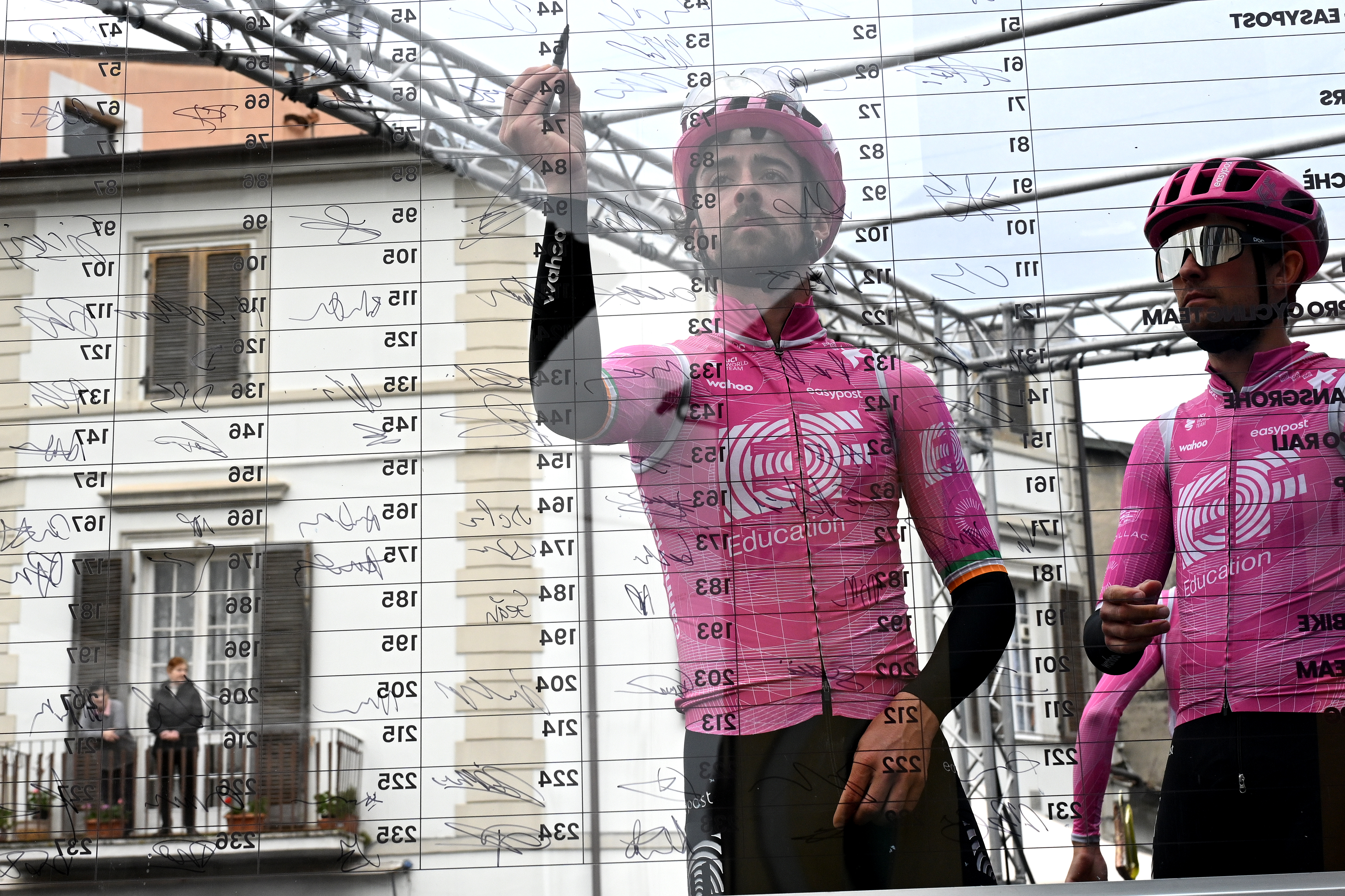 Ben Healy and team sign on for stage 2 of Tirreno-Adriatico 2026