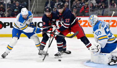 Connor, Scheifele both score to lead Jets to win over Blues