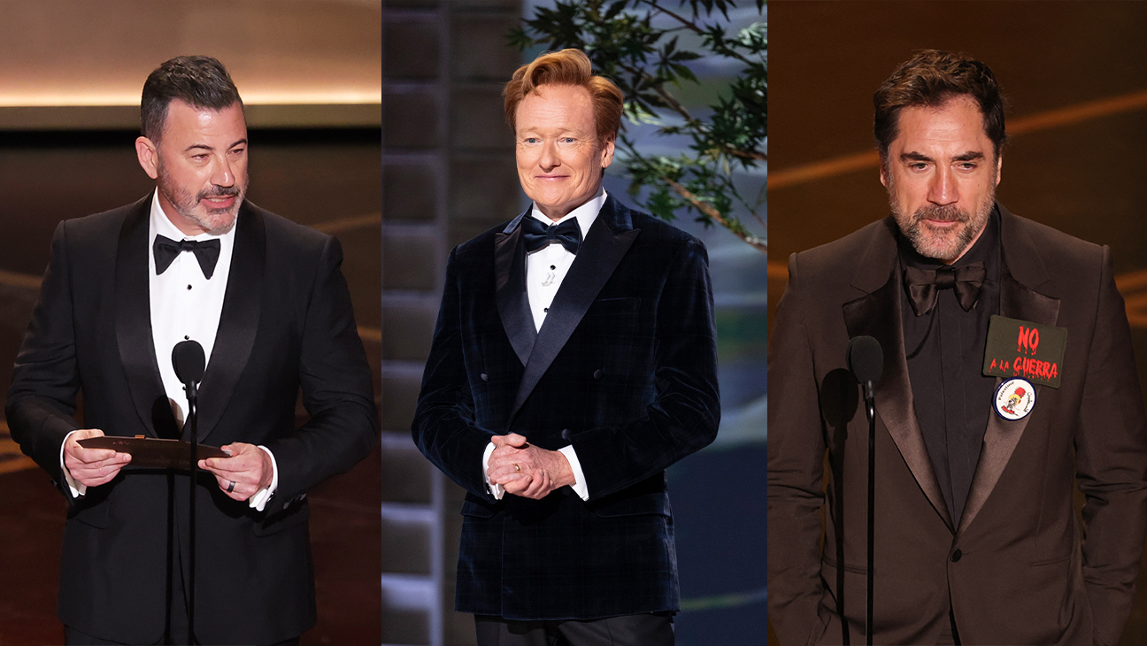 Jimmy Kimmel, Conan O'Brien, Javier Bardem at the 98th Annual Oscars held at Dolby Theatre on March 15, 2026 in Hollywood, California.