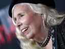 In this file photo taken April 1, 2022, Canadian singer-songwriter Joni Mitchell attends the 2022 MusiCares Person of the Year gala in her honour at the MGM Grand Conference Center in Las Vegas.