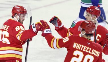Matt Coronato ignites Calgary Flames offence in win over Vancouver Canucks
