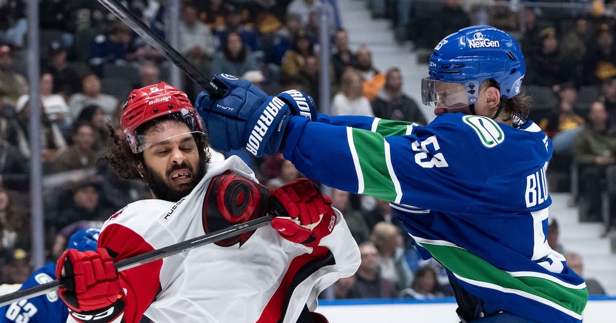 Beleaguered Vancouver Canucks show fight in loss to high-powered Carolina Hurricanes