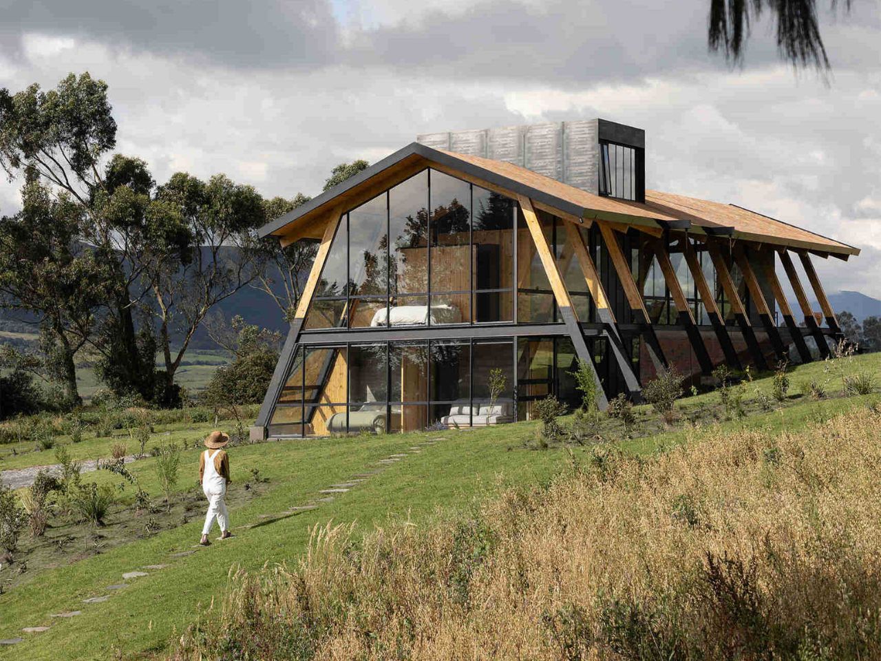 A House In Ecuador That Climbs the Land Instead of Changing It